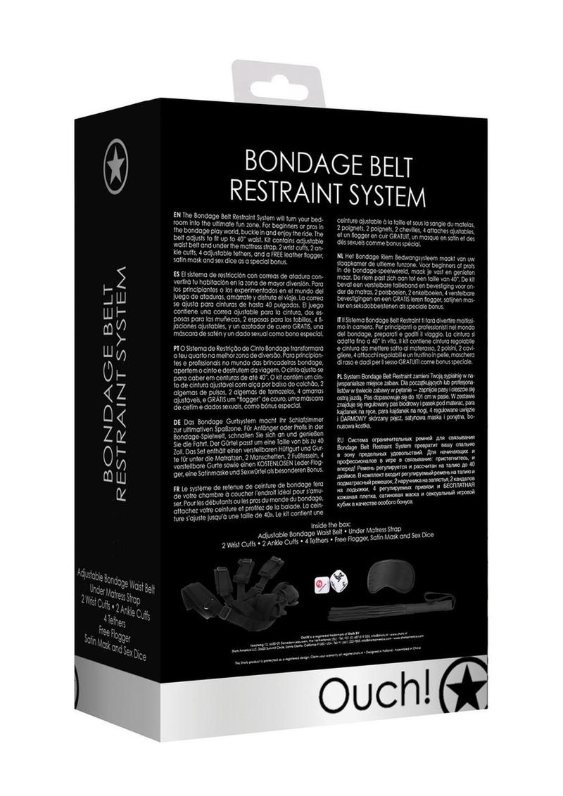 Ouch! Kits Bondage Belt Restraint System
