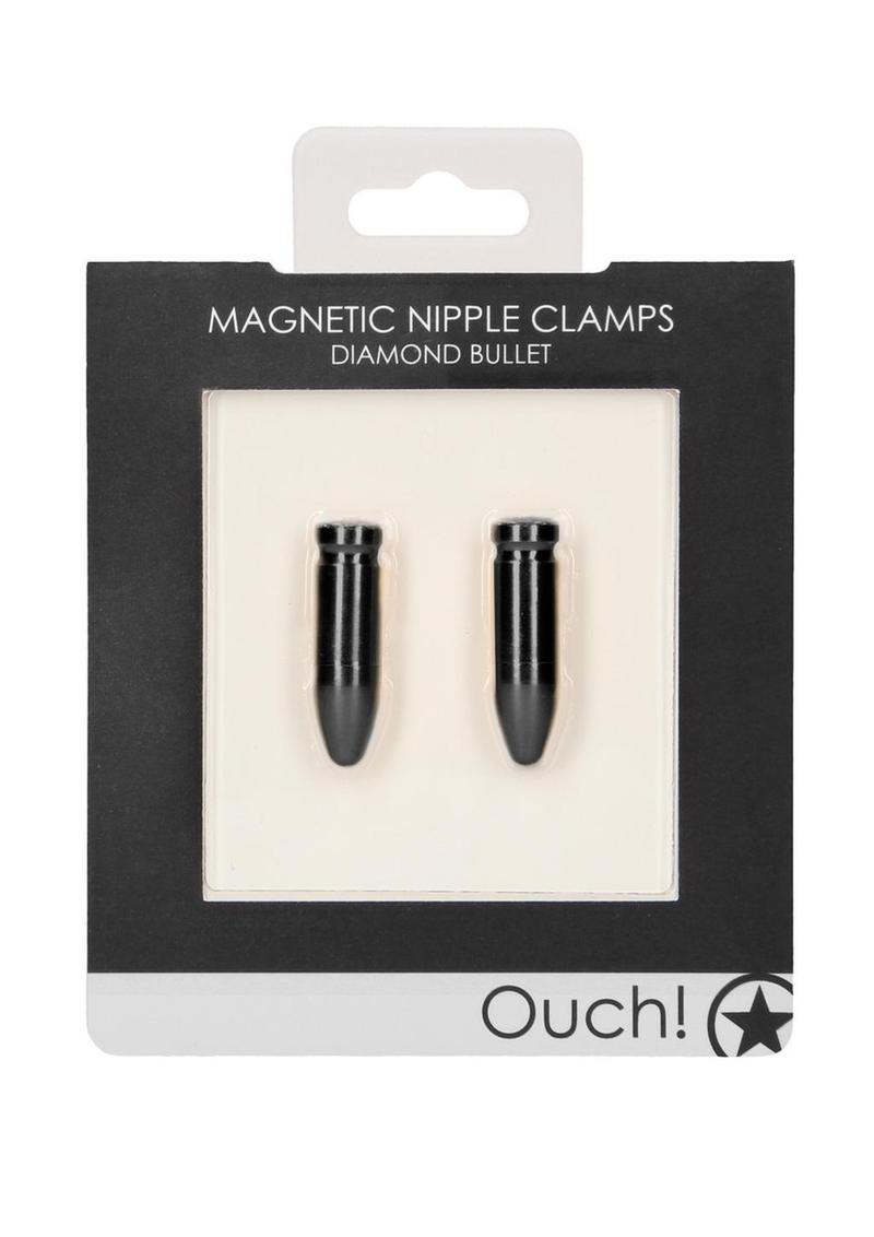 Ouch! Magnetic Nipple Clamps Diamond Bullet