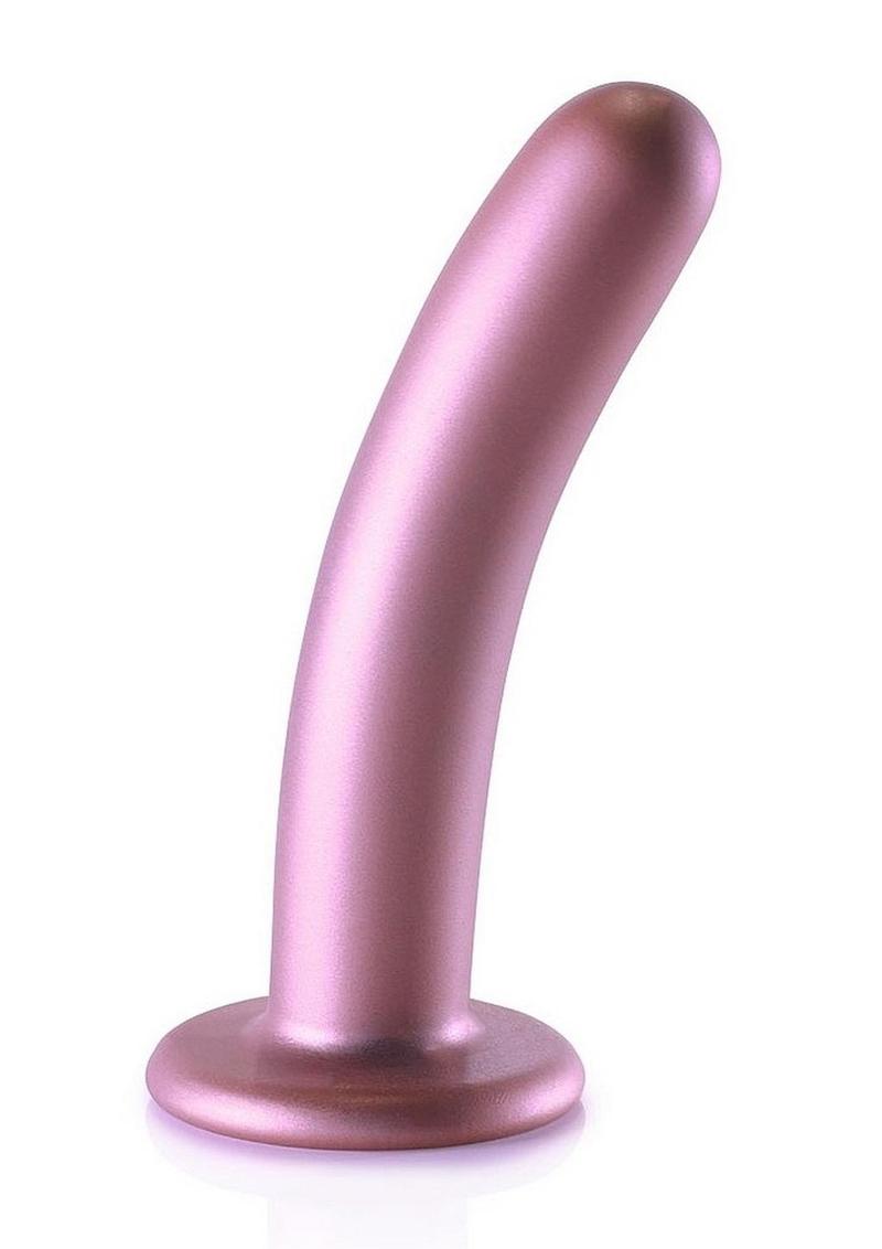 Ouch! Smooth G-Spot Silicone Dildo 6in - Metallic