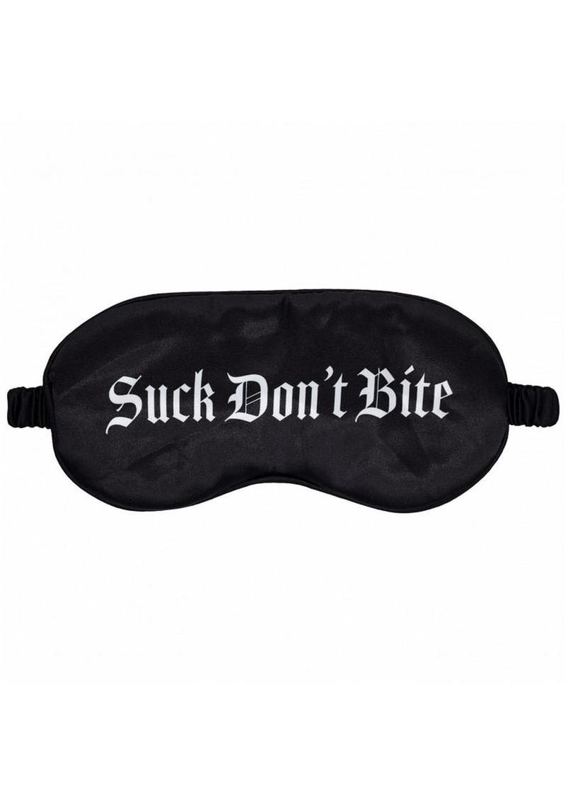 Ouch! Suck Don't Bite Printed Satin Mask
