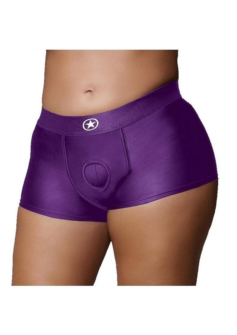 Ouch! Vibrating Strap-On Boxer Rechargeable