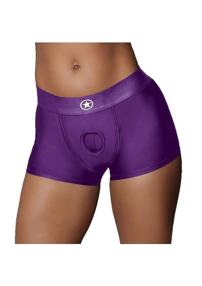 Ouch! Vibrating Strap-On Boxer Rechargeable