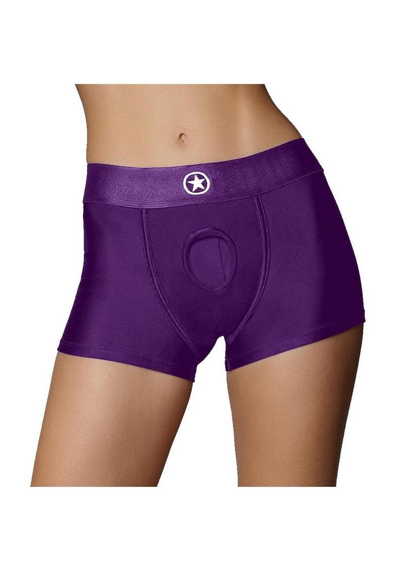 Ouch! Vibrating Strap-On Boxer Rechargeable