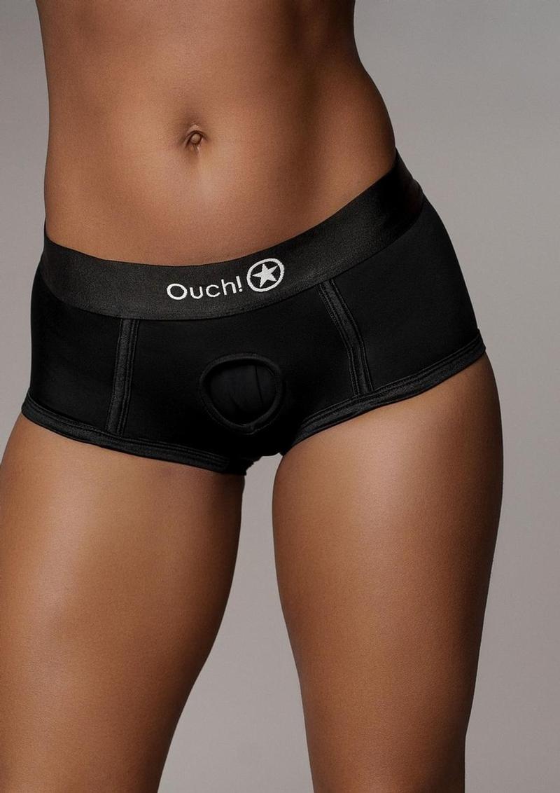 Ouch! Vibrating Strap-On Brief Rechargeable