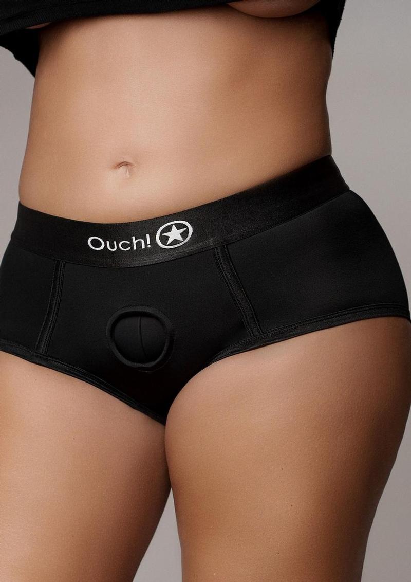 Ouch! Vibrating Strap-On Brief Rechargeable