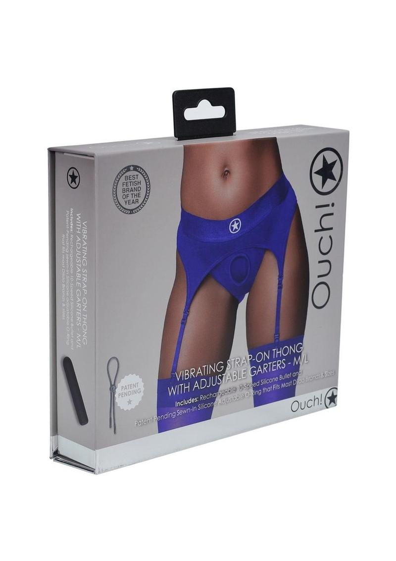 Ouch! Vibrating Strap-On Thong Rechargeable