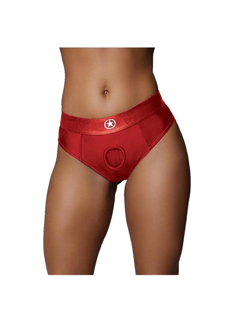 Ouch! Vibrating Strap-On Thong Rechargeable