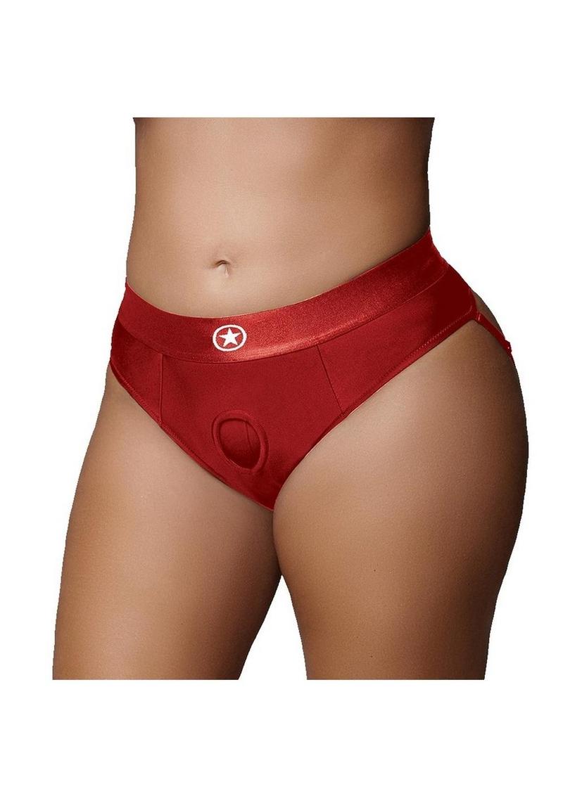 Ouch! Vibrating Strap-On Thong Rechargeable
