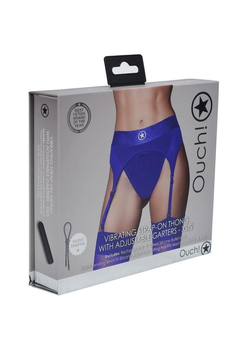 Ouch! Vibrating Strap-On Thong Rechargeable
