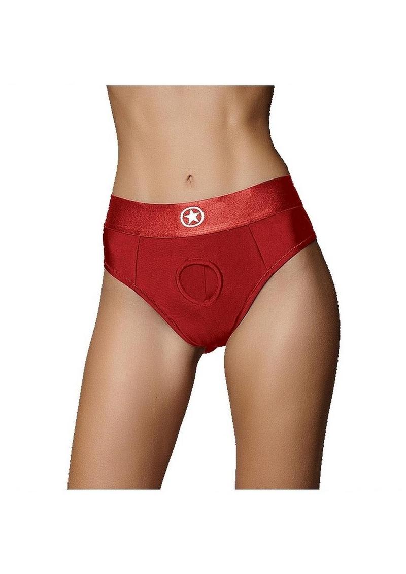Ouch! Vibrating Strap-On Thong Rechargeable
