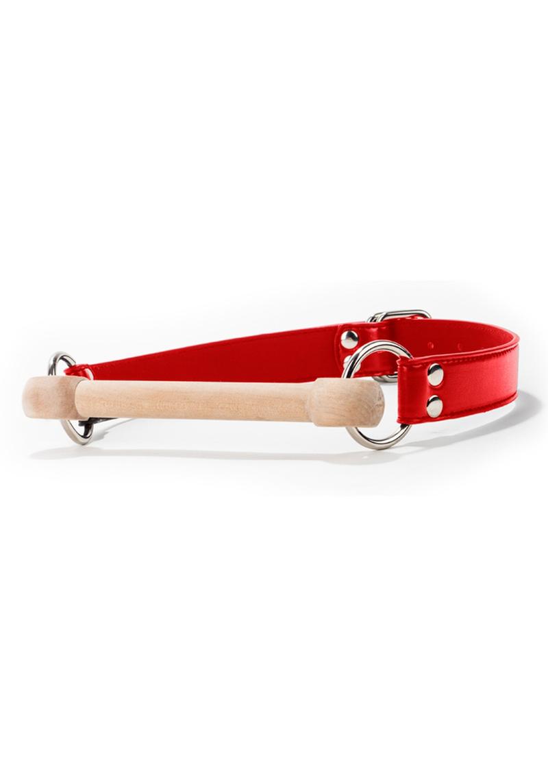 Ouch! Wooden Bridle Gag with Leather Straps