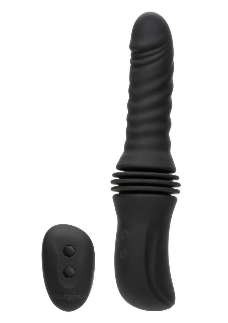 Overdrive Rechargeable Silicone Sex Machine Waterproof Thruster with Remote Control
