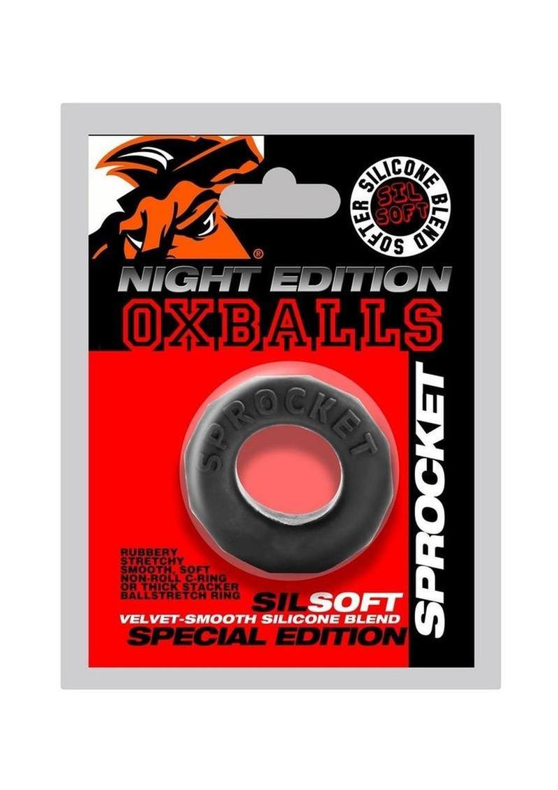 Oxballs Atomic Jock Sprocket Super Stretchy Cock Ring Night Edition
