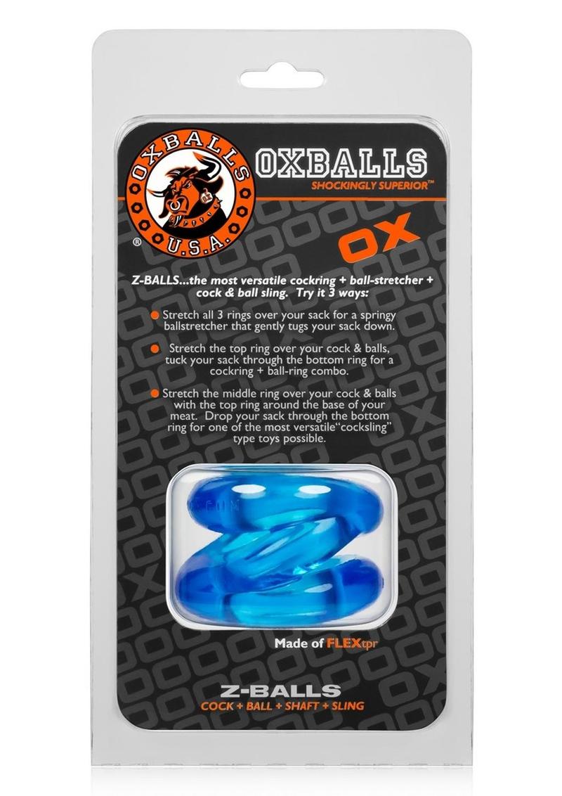 Oxballs Atomic Jock Z-Balls Cock Ring and Ball Stretcher