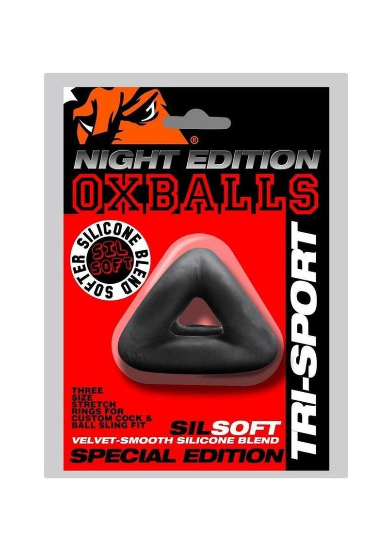 Oxballs Tri-Sport 3 Ring 3 Sized Cock Sling Night Edition