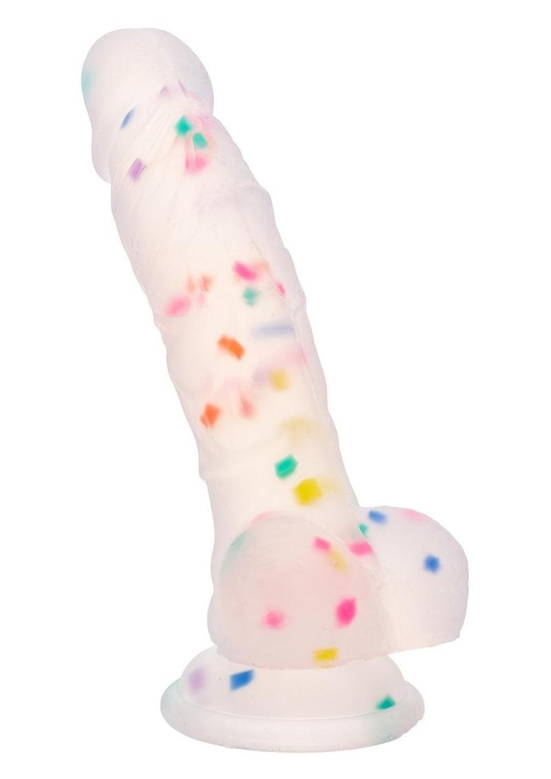 Party Boy Silicone Studs Dong with Suction Cup 5.25in Insert