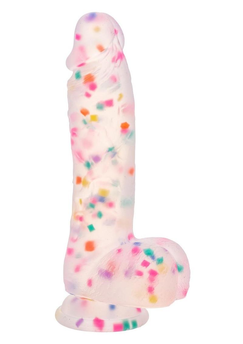 Party Boy Silicone Studs Dong with Suction Cup 6in Insert