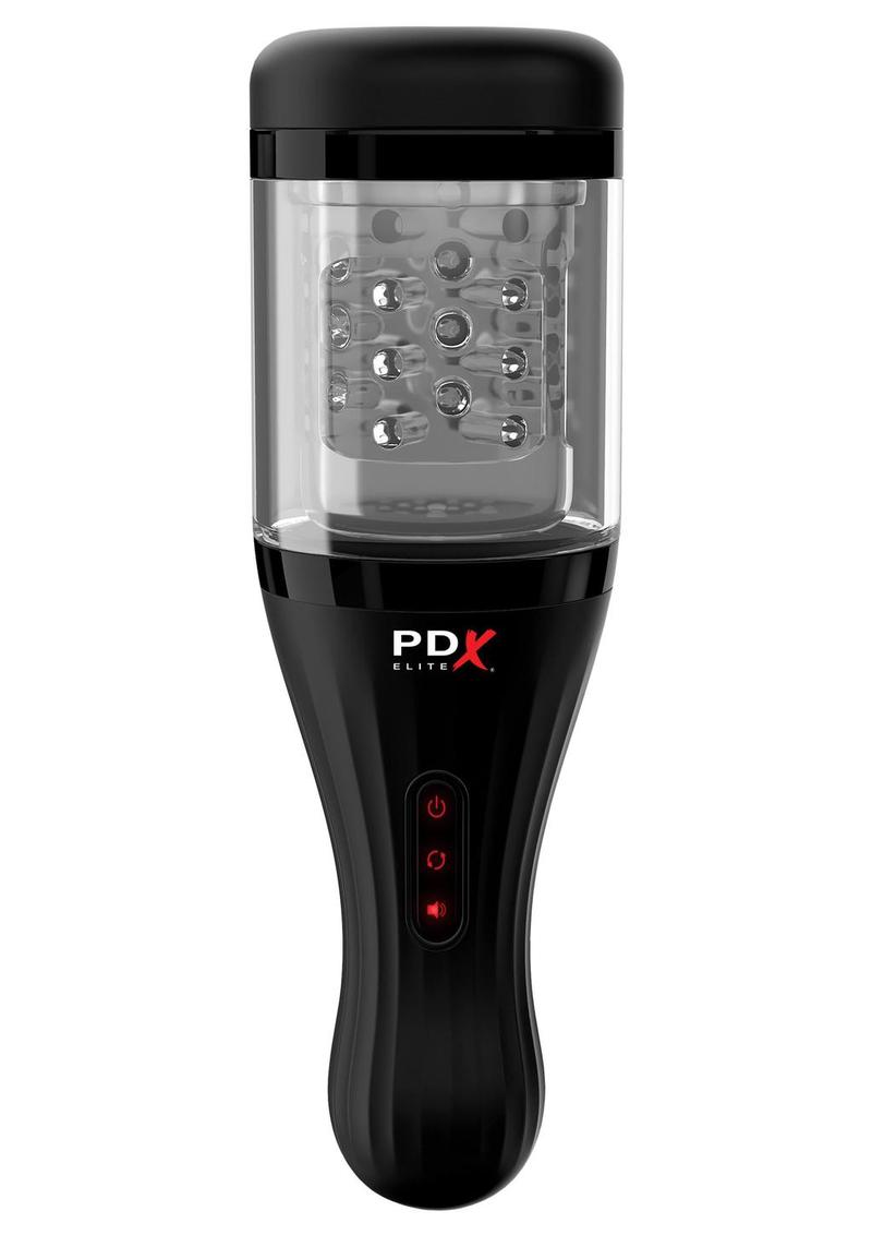 Pipedream Extreme Elite Rechargeable Talk Dirty Rotobator Masturbator - Pussy