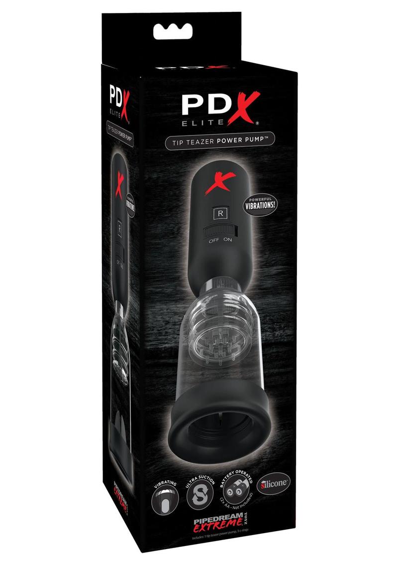 Pipedream Extreme Elite Silicone Tip Teazer Power Pump Masturbator