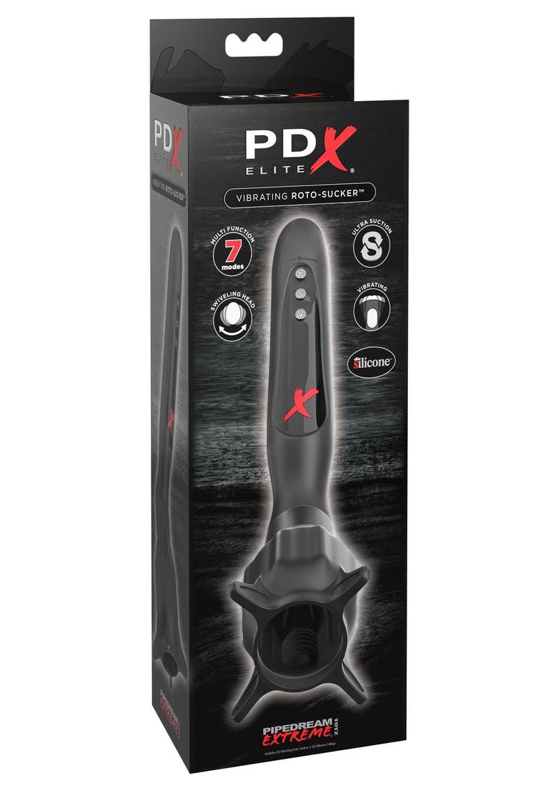 Pipedream Extreme Elite Silicone Vibrating Roto-Sucker Masturbator