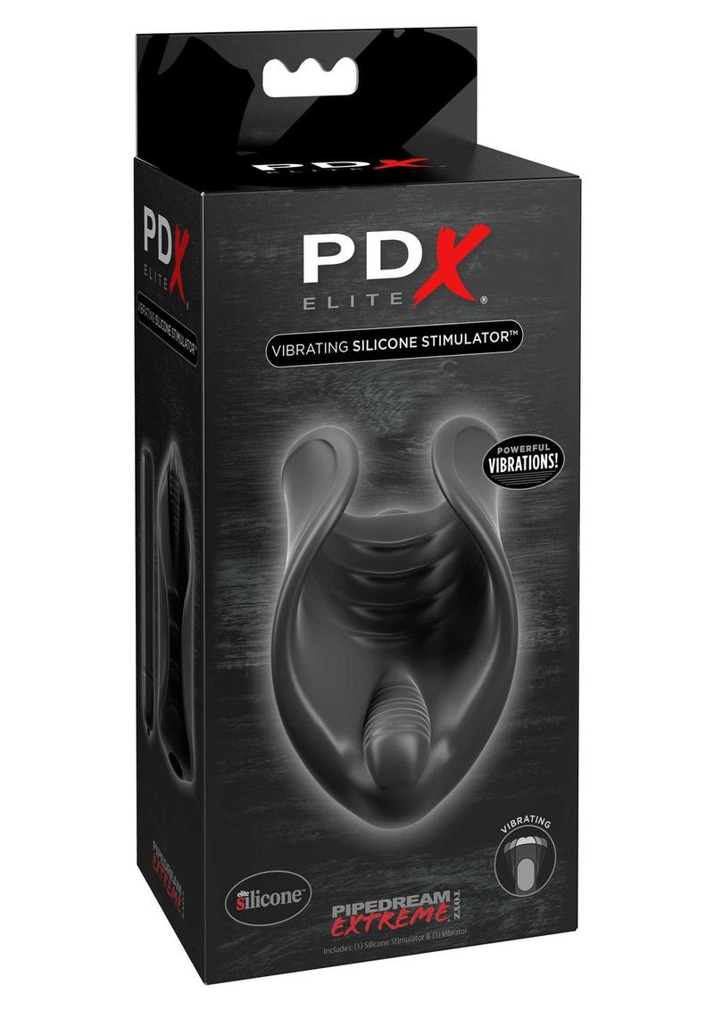 Pipedream Extreme Elite Vibrating Silicone Stimulator Masturbator with Bullet