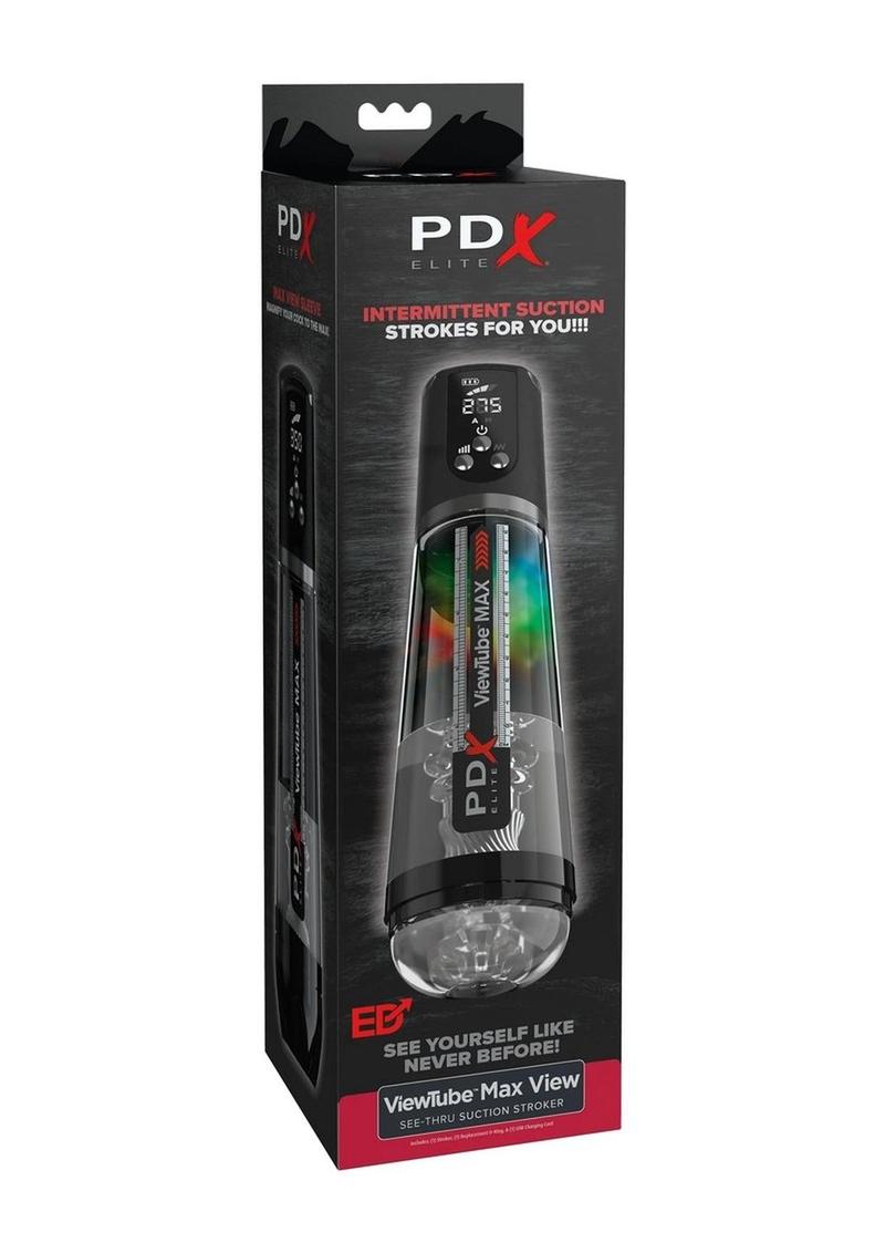 Pdx Elite Viewtube Max View Rechargeable Stroker