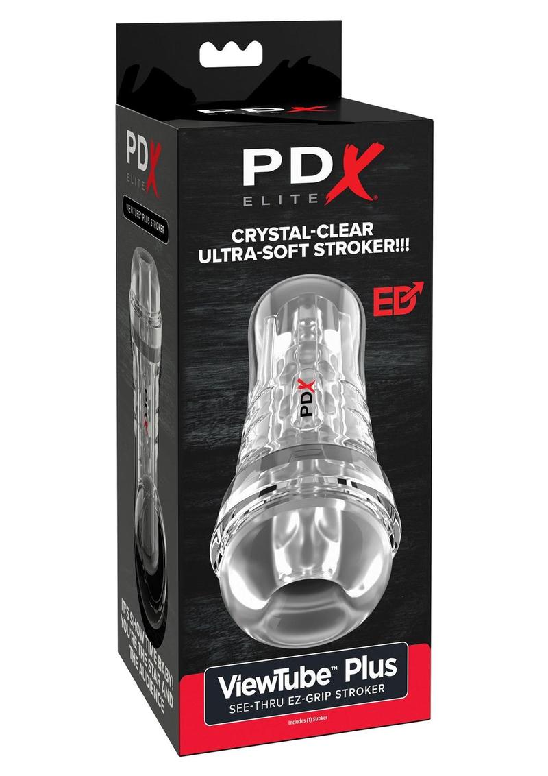 Pdx Elite Viewtube See-Thru EZ-Grip Stroker - General Orifice