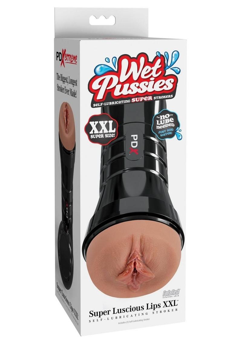 Pdx Extreme Wet Pussies Super Luscious Lips XXL Self Lubricating Stroker