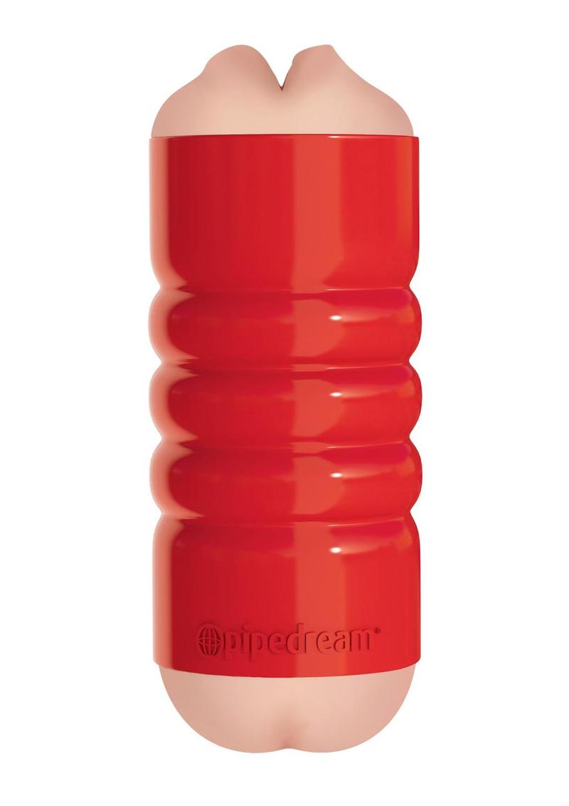 Pipedream Extreme Toyz Tight Grip Mouth and Ass Masturbator - Mouth and Butt