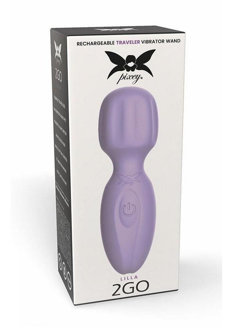 Pixey 2go Rechargeable Silicone Mini Wand - Lilla