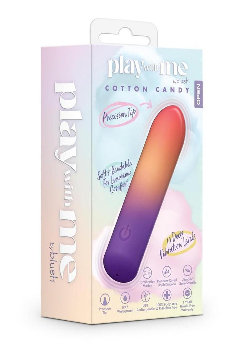 Play with Me Cotton Candy Rechargeable Silicone Bullet