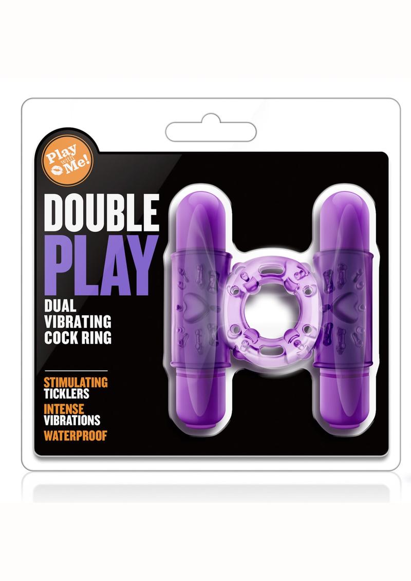 Play with Me Double Play Dual Vibrating Cock Ring