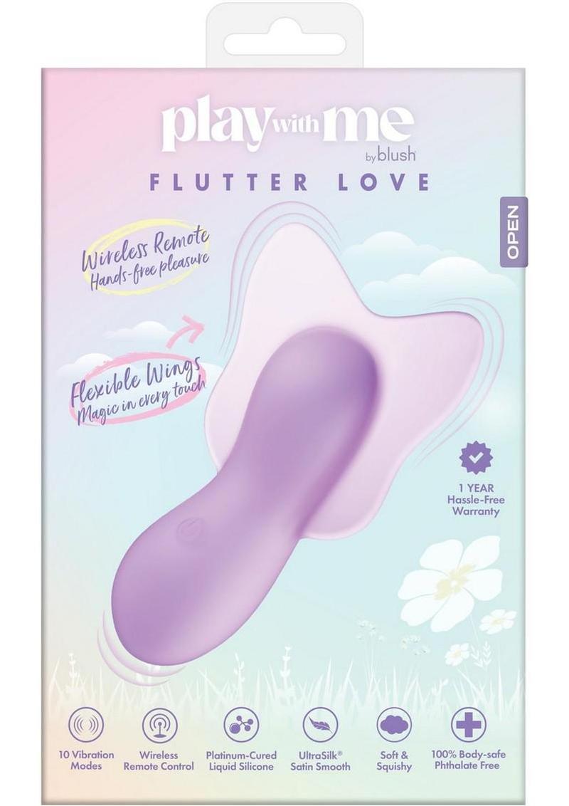 Play with Me Flutter Love Rechargeable Silicone Clitoral Vibrator