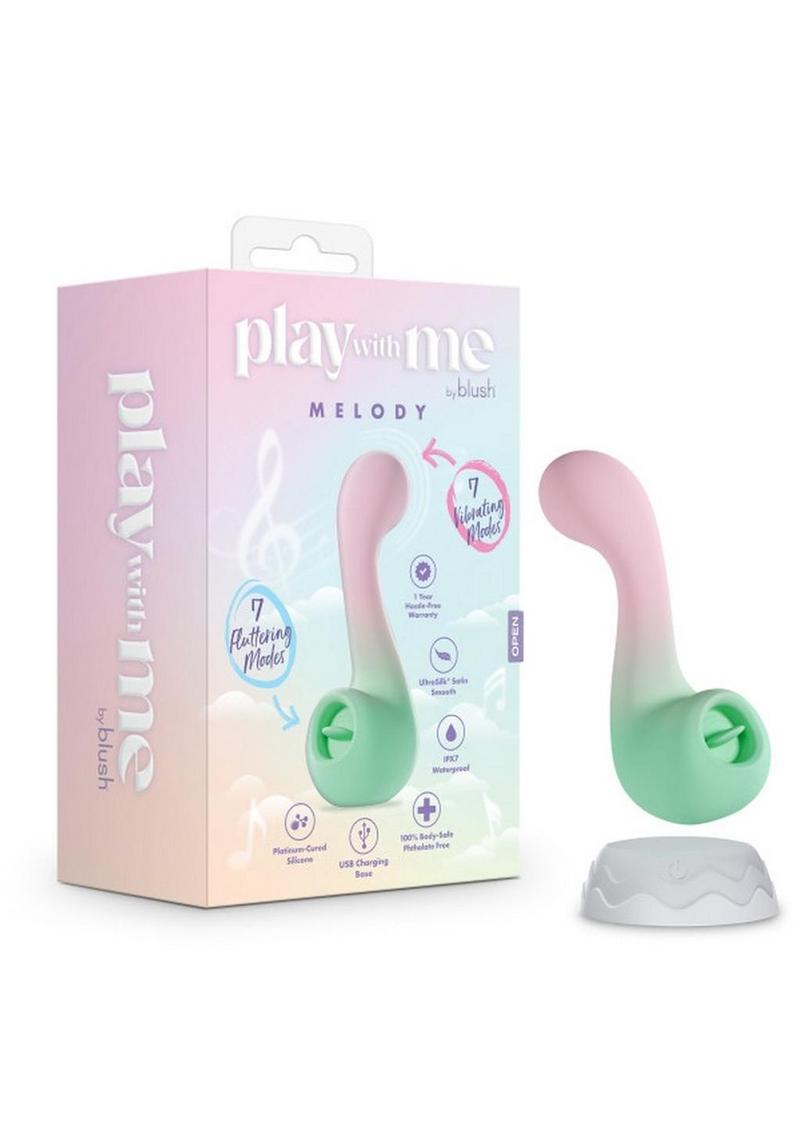 Play with Me Melody Rechargeable Silicone Dual-End Vibrator