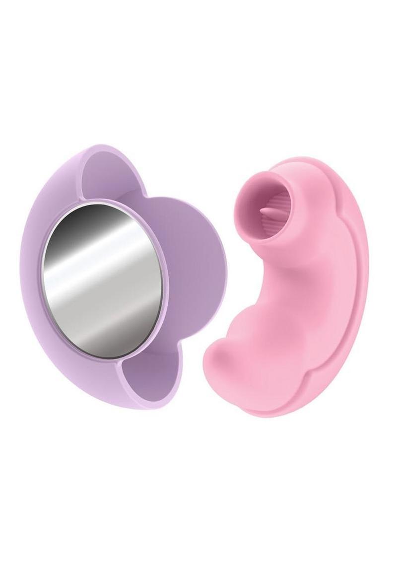 Play with Me Pout and Play Rechargeable Silicone Dual End Vibrator