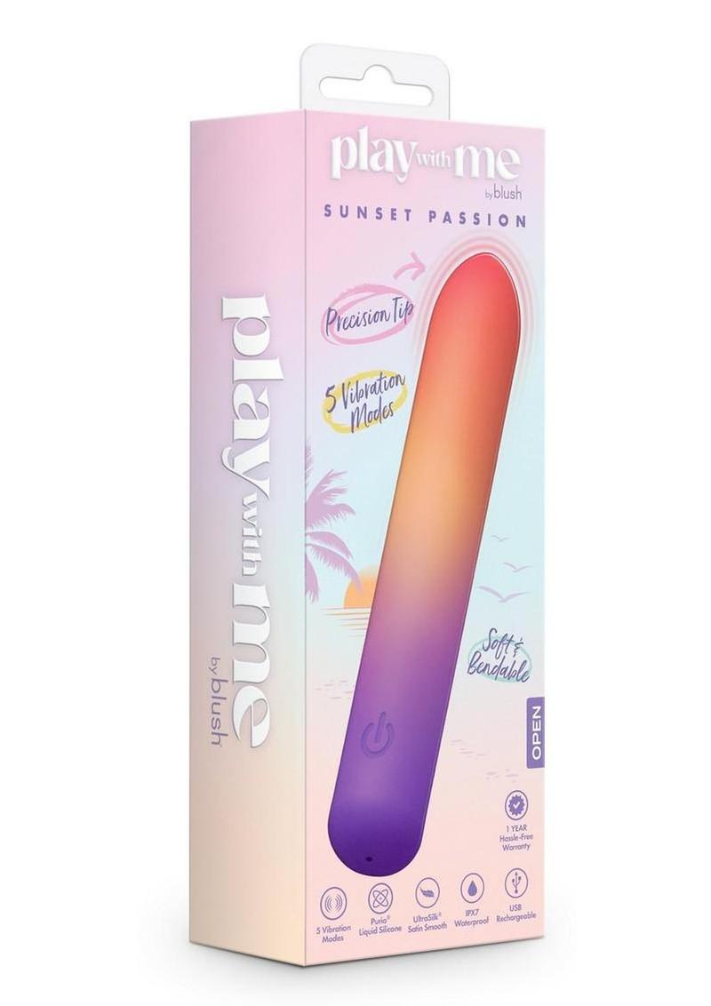 Play with Me Sunset Passion Rechargeable Silicone Vibrator