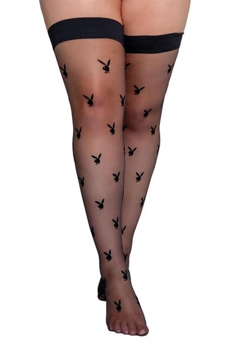 Playboy Bunny Noir Stockings