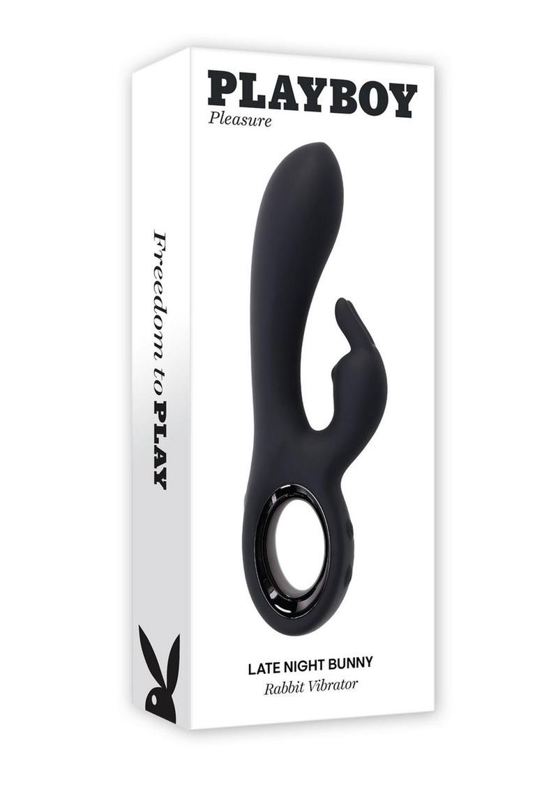 Playboy Late Night Bunny Rechargeable Silicone Dual Vibrator