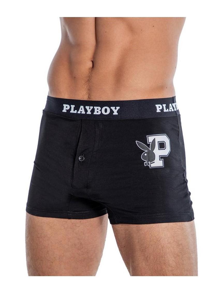 Playboy Mens Varsity Boxer Briefs