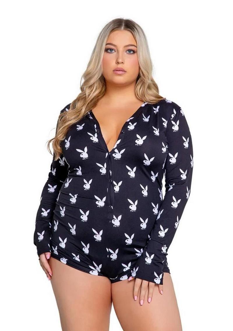 Playboy Slumber Bunny Romper - 1xlarge
