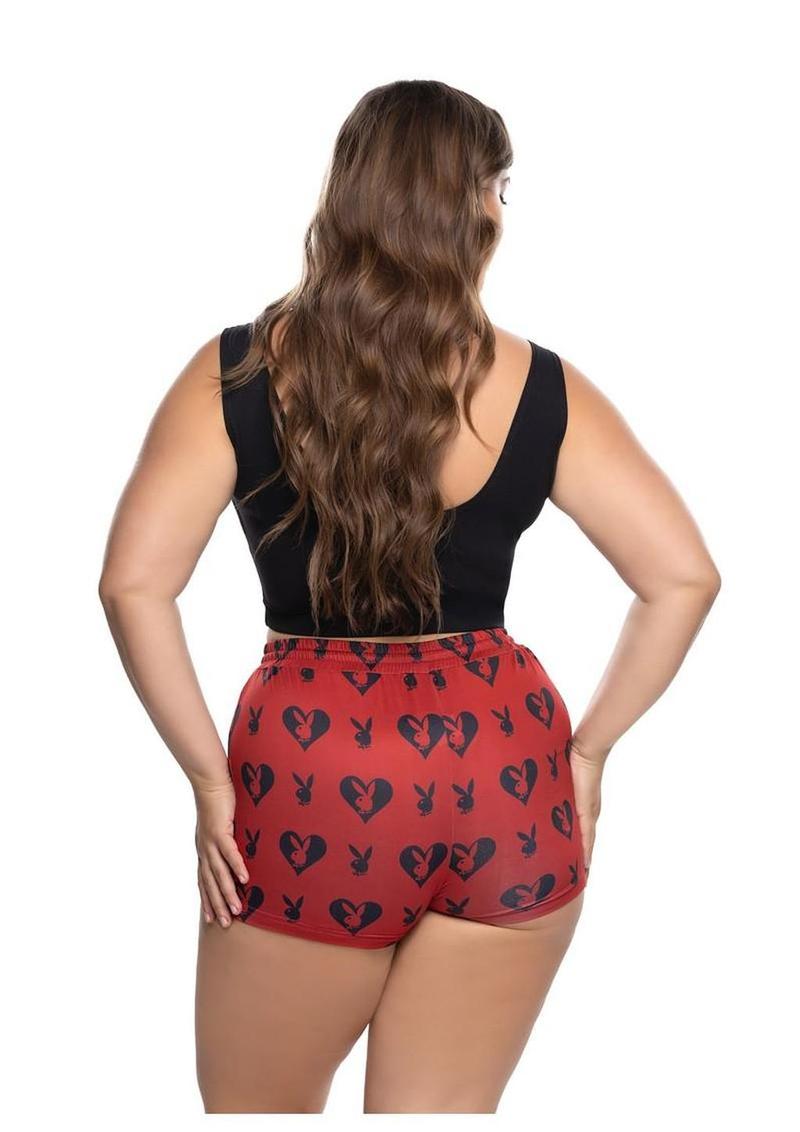 Playboy Sweetheart Bunny Lounge Short Set (2 Piece) - 1xlarge
