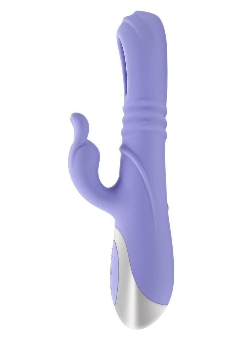 Playboy Tap Me In Rechargeable Silicone Dual Vibrating Rabbit