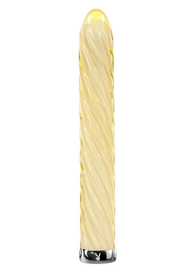 Playboy Twist Of Fate Rechargeable Glass Twirling Vibrator