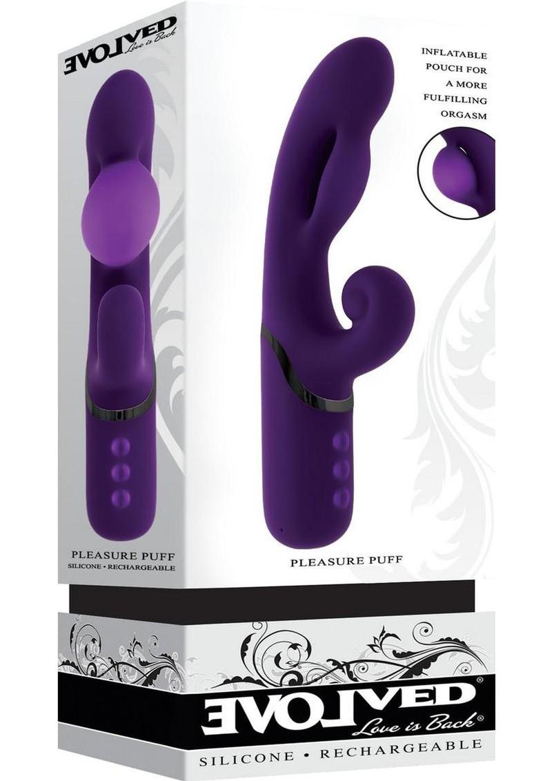 Pleasure Puff Rechargeable Silicone Expandable Rabbit Vibrator