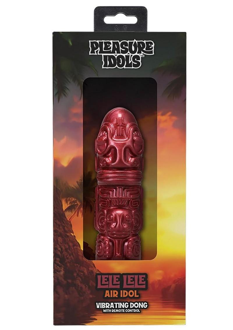 Polynesian Pleasure Idols Lele Lele Air Idol Rechargeable Silicone Vibrating Dildo with Remote Control