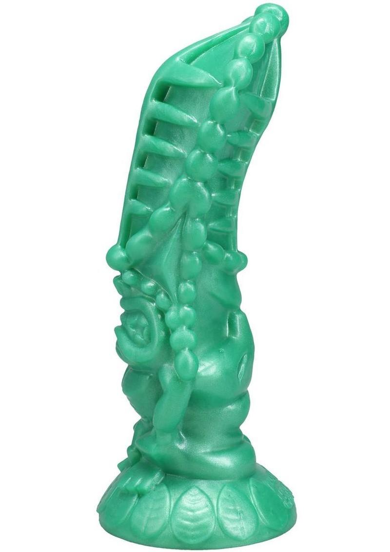 Polynesian Pleasure Idols Mala Ma'ona Earth Idol Rechargeable Silicone Vibrating Dildo with Remote Control