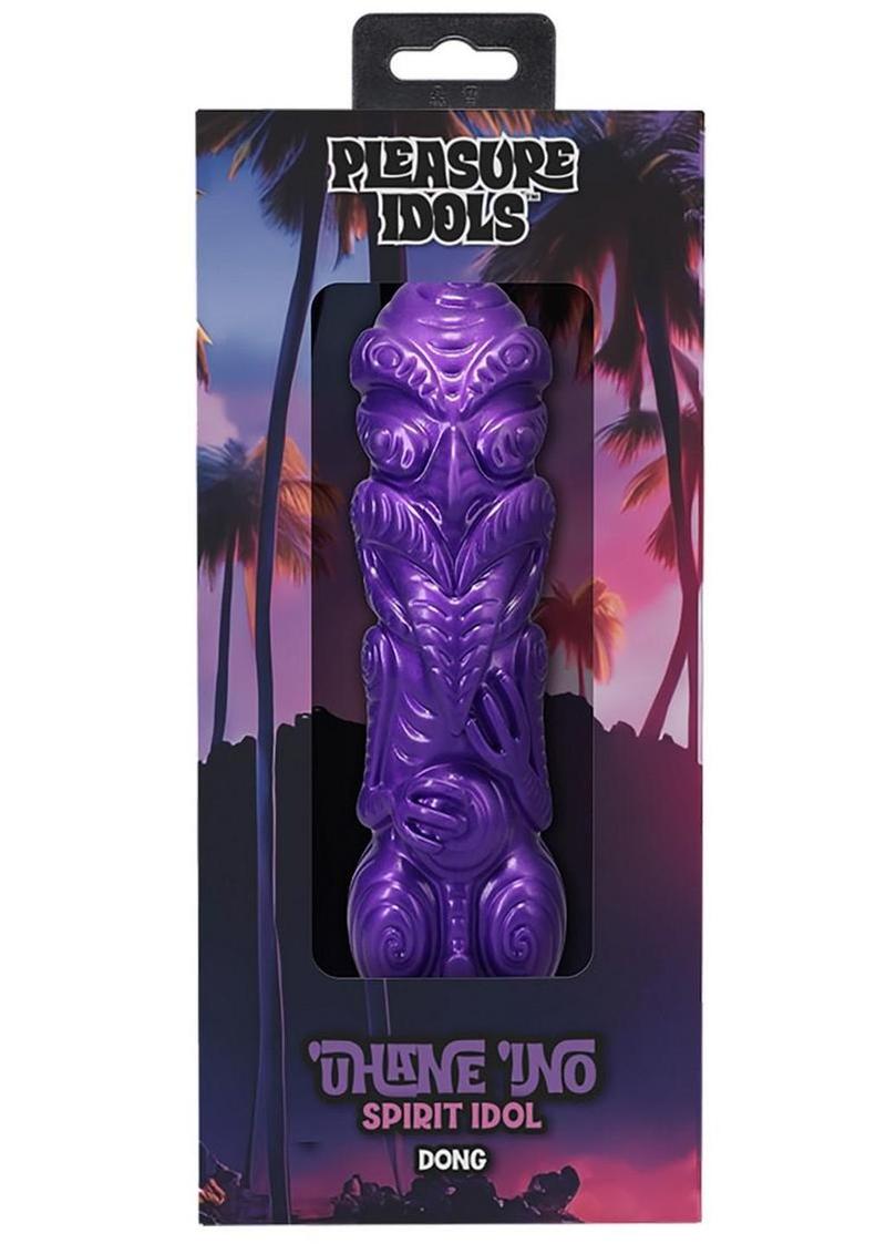 Polynesian Pleasure Idols Uhane Ino Spirit Idol Rechargeable Silicone Vibrating Dildo with Remote