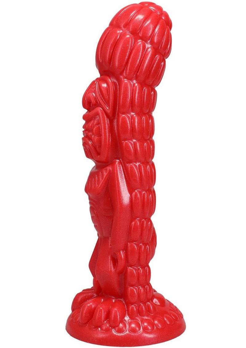 Polynesian Pleasure Idols Ula' Make Fire Idol Rechargeable Silicone Vibrating Dildo with Remote Control