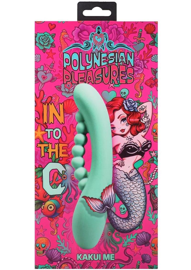 Polynesian Pleasures Into The C Kakui Me Rechargeable Silicone Vibrator with Clitoral Stimulator
