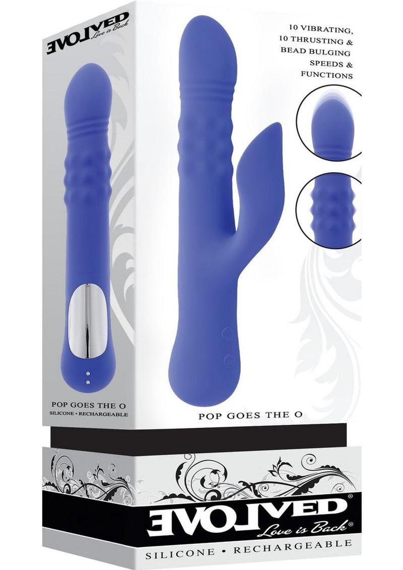 Pop Goes The O Rechargeable Silicone Triple Motor Thrusting Rabbit Vibrator